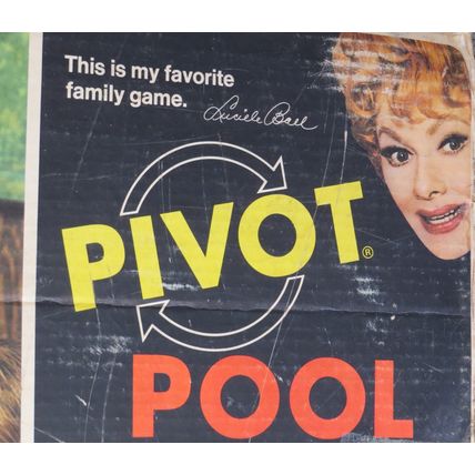 Vintage 1972 Milton Bradley Pivot Pool Tabletop Pieces 11 balls & rack