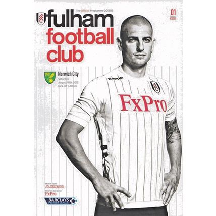 FULHAM v NORWICH CITY BARCLAYS PREMIER LEAGUE 2012