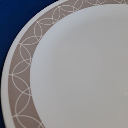 Lot 4 Corelle SAND SKETCH Dinner PLATES 6 3/4 Salad Dessert Livingware Salad