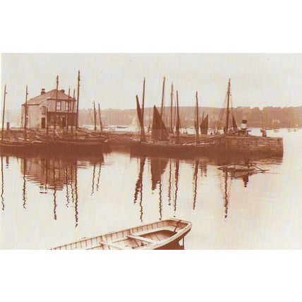 Postcard FALMOUTH Harbour 1912 Fishing Boats Carrick Roads Nostalgia