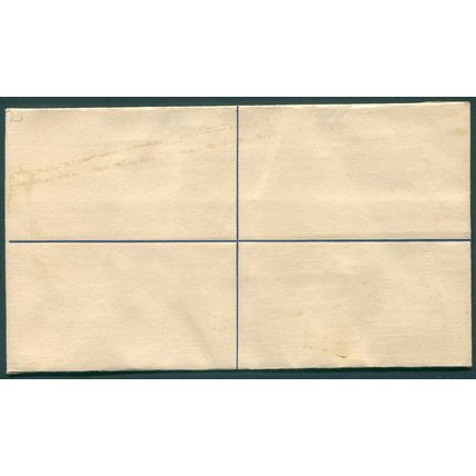 St Vincent 1951 6c violet on cream Registered Envelope SPECIMEN H&G 7