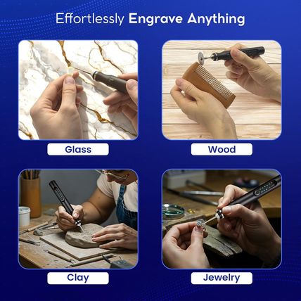 ELK Customizer Engraving Pen for All Materials - NO ALLEN KEY NEEDED - Rechargea