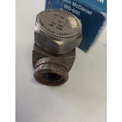 new OLD Watson McDaniel 1/2" NPT WD-600 Steam Trap Size TURBO-DISC-TRAP,EF