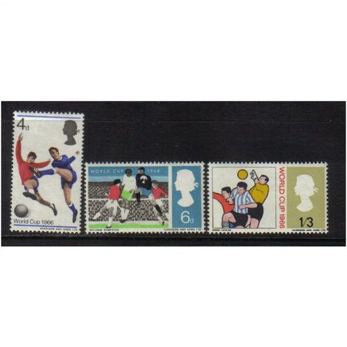 1966 GB WORLD CUP SET M/H SG693-695