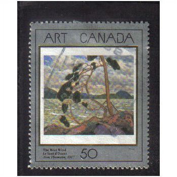 1990 canada art the west wind 50c f/u sg1384