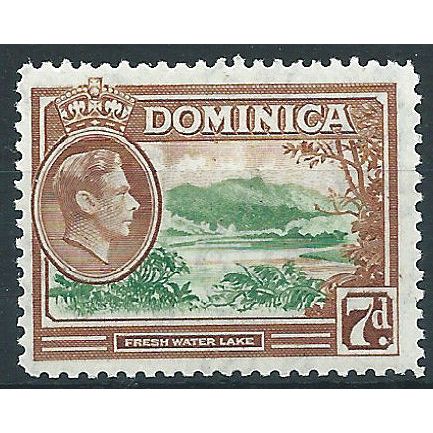 Dominica 1947 SG105a 7d Green & Yellow-Brown Unmounted Mint....