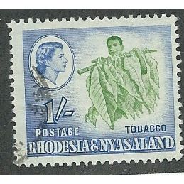 RHO 1959 1/- 'TOBACCO' FINE USED (EBID45-648)