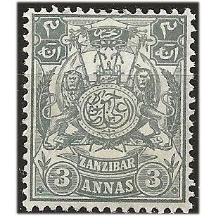Zanzibar 1904 SG214 3a Grey Mounted Mint. ..
