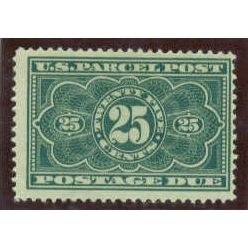 JQ5 25c Parcel Post Just Clears MMH NA0118