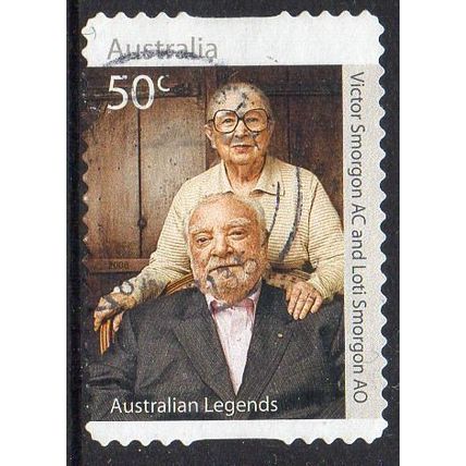 Australia 2008 Aust Legends of Philanthropy - Victor & Loti Smorgon 50c s/a Used
