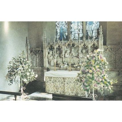 The Last Supper Christian Painting Warham All Saints Church Norfolk Postcard