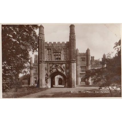 The Manor East Barsham Vintage Norfolk Village Real Photo Postcard