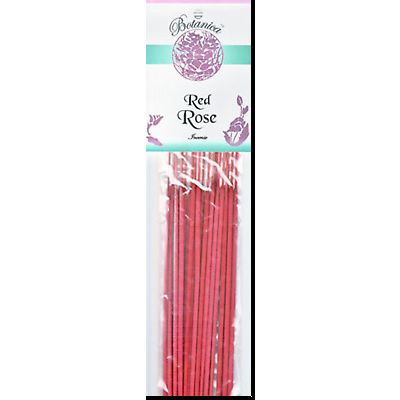 Red Rose, Botanica Stick Incense, 40 Stick Bundle (Two Packs)