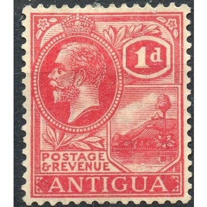 Antigua KGV 1921 sg65 bright scarlet - MH