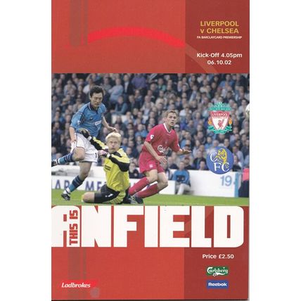 LIVERPOOL v CHELSEA PREMIER LEAGUE 2002/03
