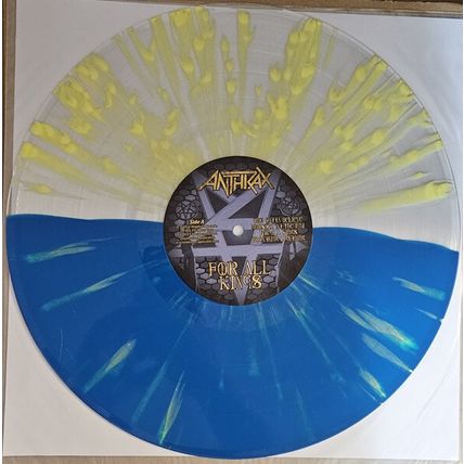 Anthrax For All Kings Vinyl, Blue, Yellow, Splatter, Limited Edition