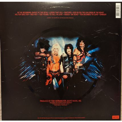 Motley Crue Shout at the Devil 40th Anniversary Vinyl LP Crucial Crue MINT NEW