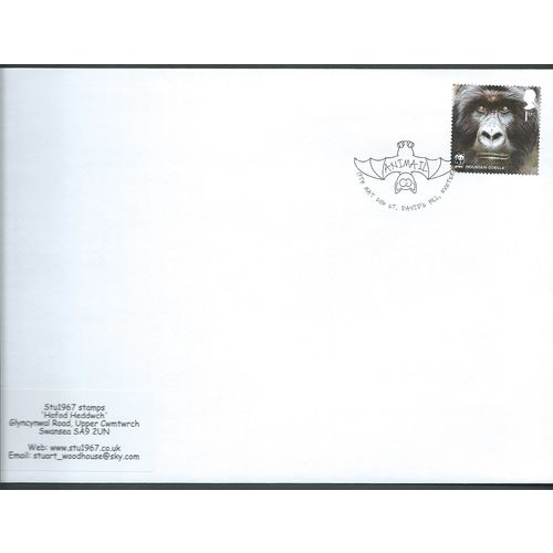 2016 1ST 'WWF' + 'ANIMAIL , ST DAVIDS HILL, EXETER' PMK COVER (EBIDPACK3967)