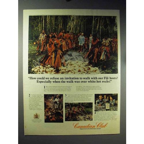 1971 Canadian Club Whisky Ad - Fiji White Hot Rocks