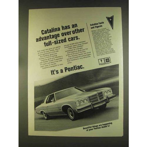 1976 Pontiac Catalina Ad - Advantage Over Other Cars
