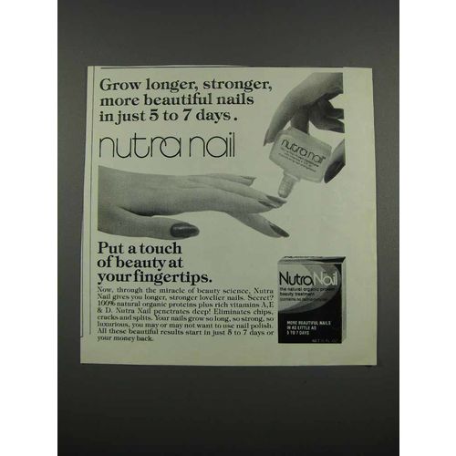 1983 Nutra Nail Ad - Grow Longer, Stronger