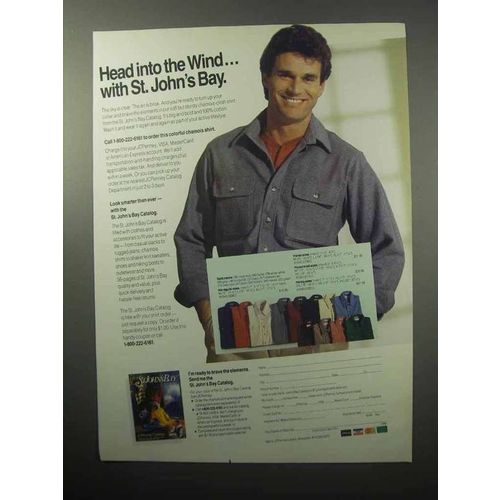 1987 St. John's Bay Clothing Ad - Head Into the Wind