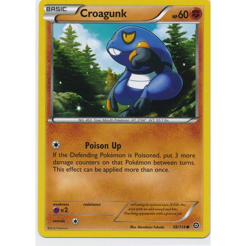 Pokemon XY Steam Siege 58/114 Croagunk