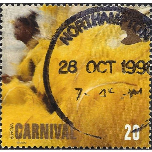 GB, Carnival, Yellow Feathers, yellow 1998, 20p, #2