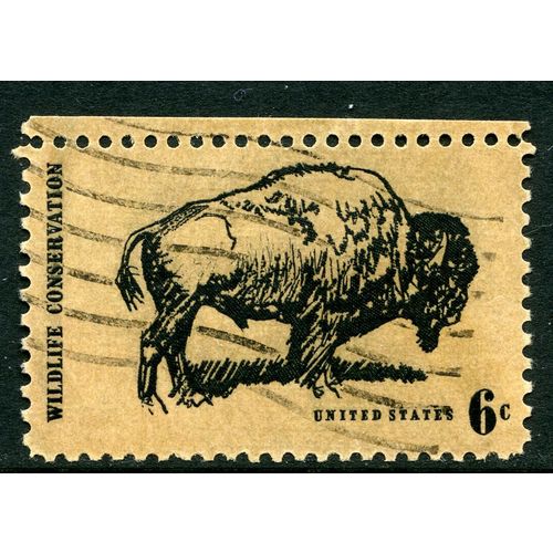 USA 1970 Wildlife Conservation - American Buffalo, 6c, Scott 1392, Used