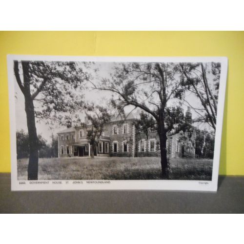 Government House,St.John's Postcard,Newfoundland Canada