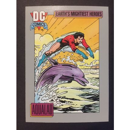 DC Cosmic Cards trading card #32-Aqualad, excellent condition!