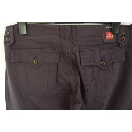 4YOU MENS DARK GREY STRAIGHT LEG JEANS W33 L32" BNWT (8673)