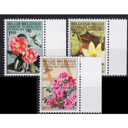 BELGIEN BELGIUM [1970] MiNr 1580-82 I ( **/mnh ) Blumen