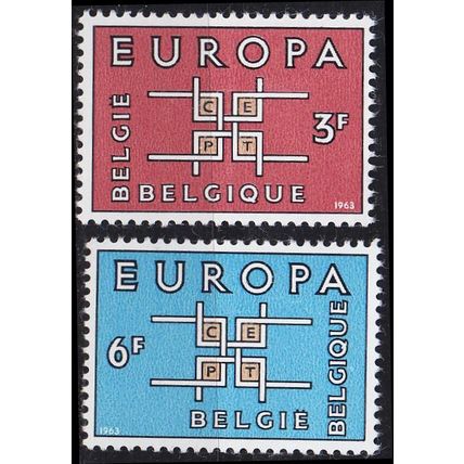 BELGIEN BELGIUM [1963] MiNr 1320-21 ( **/mnh ) CEPT