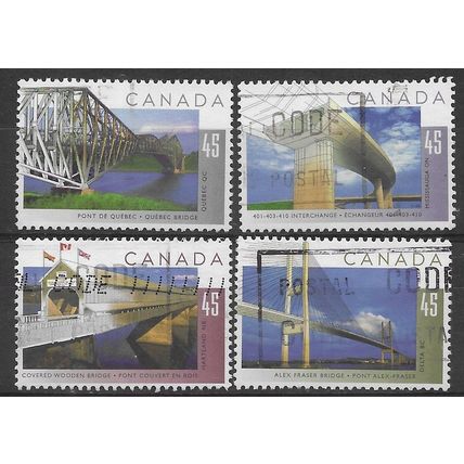 CAN 1995 (SET) 'BRIDGES' (4v) FINE USED (EBID71-339)