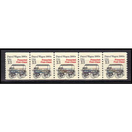 2258 13c Police Wagon Very Fine MNH Dry Gum PNC 1/5 X3157