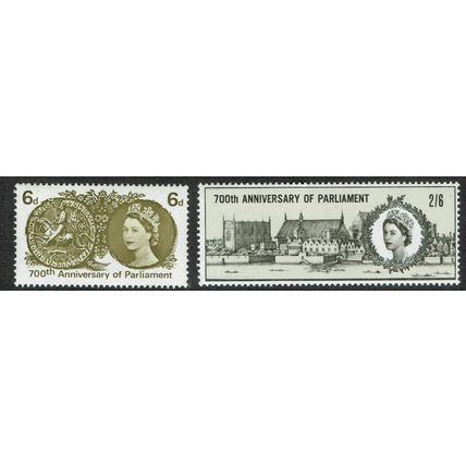 1965 700th Anniversary of Parliament set 2v SG663-664 UM