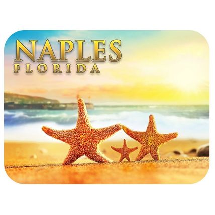 Naples Florida with Starfish Family Fridge Magnet