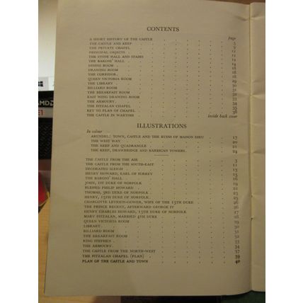 ARUNDEL CASTLE, SUSSEX .. 40 page 1960 guide book 14th edition /