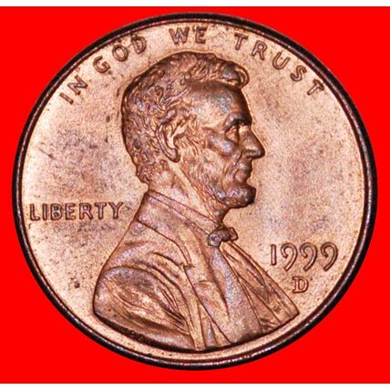 MEMORIAL 1982-2008: USA★1 CENT 1999D UNC LINCOLN 1809-1865★LOW START★NO RESERVE!
