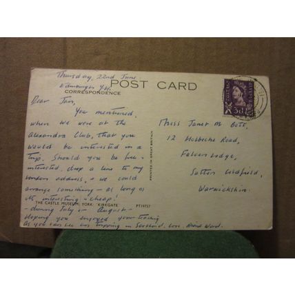 CASTLE MUSEUM, York used postcard 1967 PT19727 =