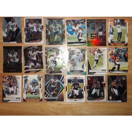 Huge lot 125 cards CHICAGO BEARS top brands '87 - '21 Stars, R/C, inserts LOOK!