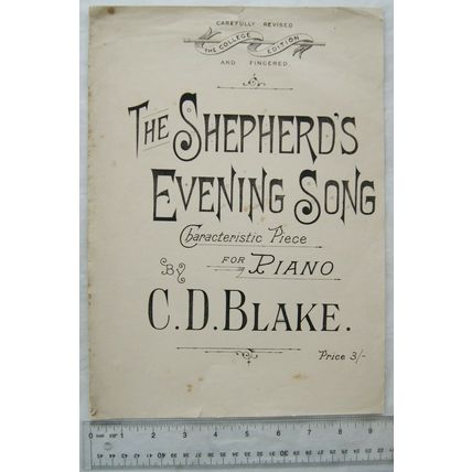 Vintage: The Shepherd's Evening Song for Piano