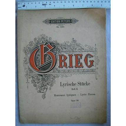 Vintage: Edition Peters No. 2150, Grieg, Opus 38, Vol. 2