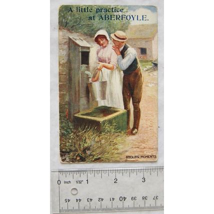 1910 postcard A Little Practice at Aberfoyle