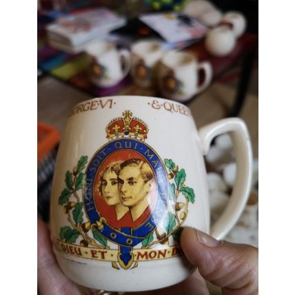 4 George Vi Coronation Mugs