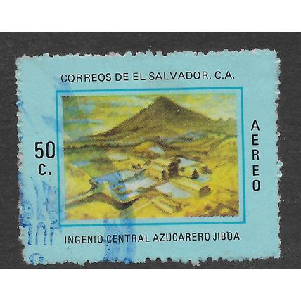 EL SALVADOR 1977 INDUSTRIAL DEVELOPMENT 50c SUGAR REFINERY SG 1532 FINE USED
