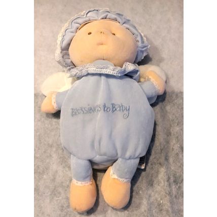 Baby Ty Blessings To Baby Angel Plush Blue 10 Size Shell 100% Tylux