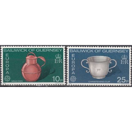Guernsey 1976 Michel 133 - 134 Neuf ** Cote (2008) 2.25 € Europa CEPT Artisanat