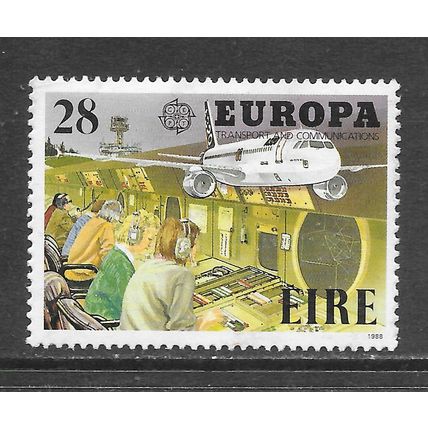 EIRE IRELAND 1988 28p MNH EUROPA AIRLINER TRAFFIC CONTROL RADAR AIR LINGUS TOWER